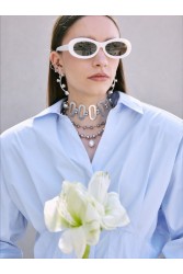 KALEIDO Portal Choker Επάργυρο Κολιέ από Ορείχαλκο