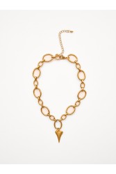 KALEIDO Pulse Necklace Gold Gold Plated Stainless Steel Necklace