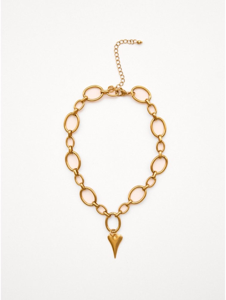 KALEIDO Pulse Necklace Gold Gold Plated Stainless Steel Necklace