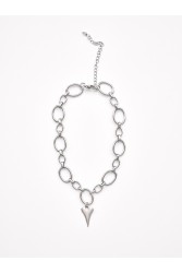 KALEIDO Pulse Necklace Silver Επάργυρο Κολιέ από Ανοξείδωτο Ατσάλι