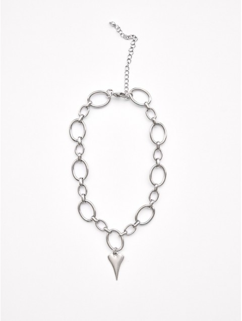 KALEIDO Pulse Necklace Silver Επάργυρο Κολιέ από Ανοξείδωτο Ατσάλι