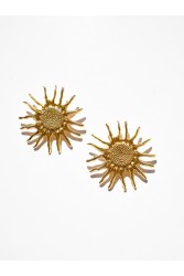 KALEIDO Raggio Earrings Gold Επιχρυσωμένα Σκουλαρίκια από Ορείχαλκο