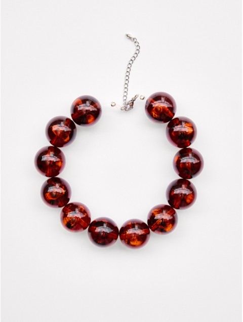 KALEIDO Raw Amber Necklace Κολιέ από Κεχριμπάρι