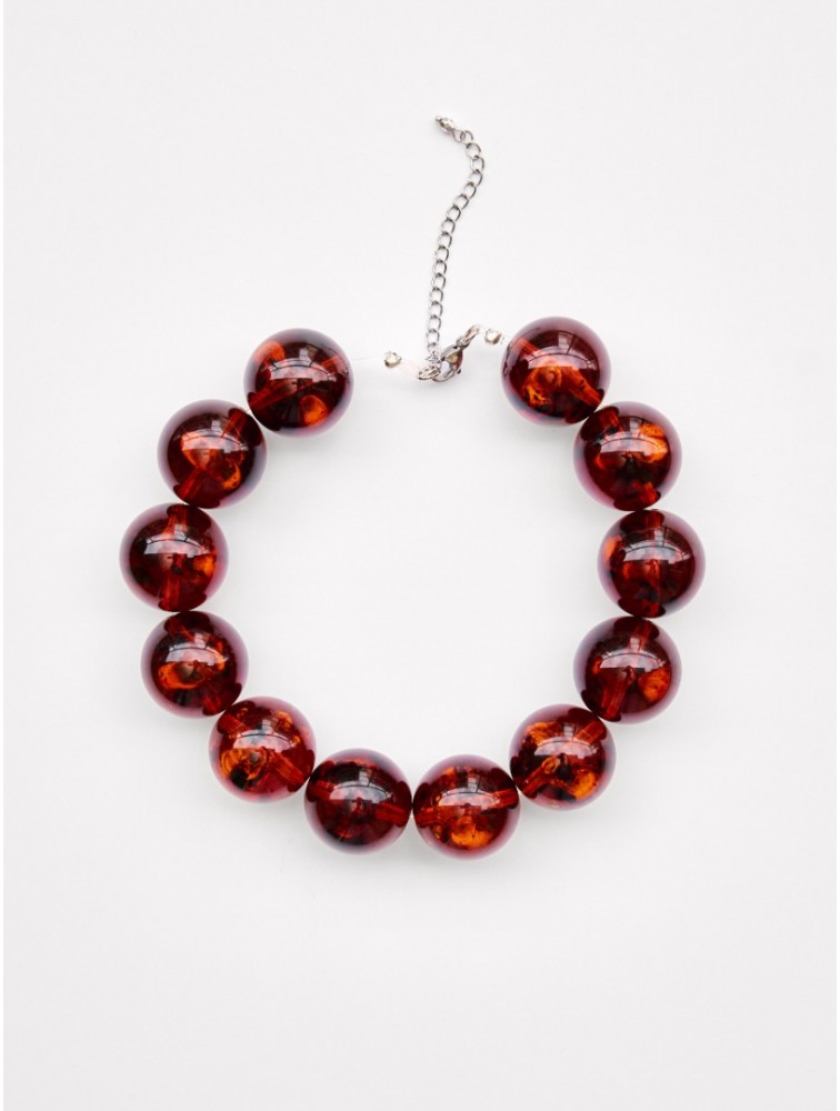 KALEIDO Raw Amber Necklace Κολιέ από Κεχριμπάρι