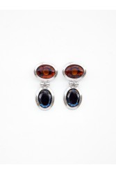 KALEIDO Regal Earrings Silver Plated Brass Earrings