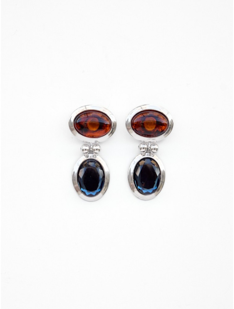 KALEIDO Regal Earrings Silver Plated Brass Earrings