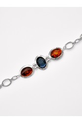 KALEIDO Royal Night Choker Επάργυρο Κολιέ από Ορείχαλκο