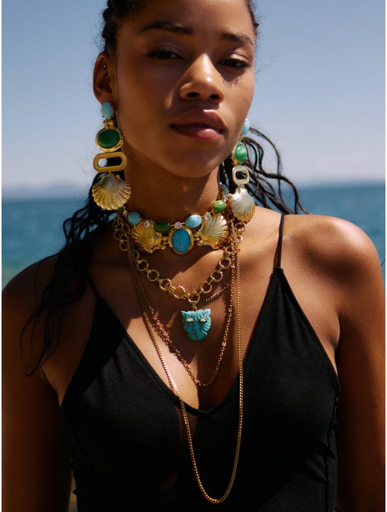 KALEIDO Saudade Necklace Gold Plated Brass Necklace