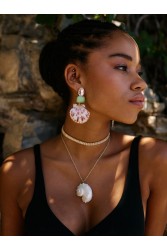 KALEIDO Scallop Necklace Επιχρυσωμένο Κολιέ από Ανοξείδωτο Ατσάλι με Κοχύλι
