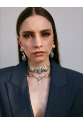 KALEIDO Silver Haze Choker Επάργυρο Κολιέ από Ορείχαλκο