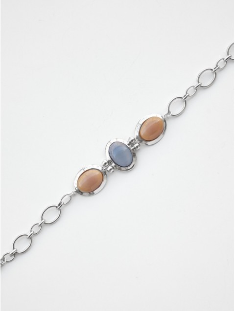 KALEIDO Silver Haze Choker Επάργυρο Κολιέ από Ορείχαλκο