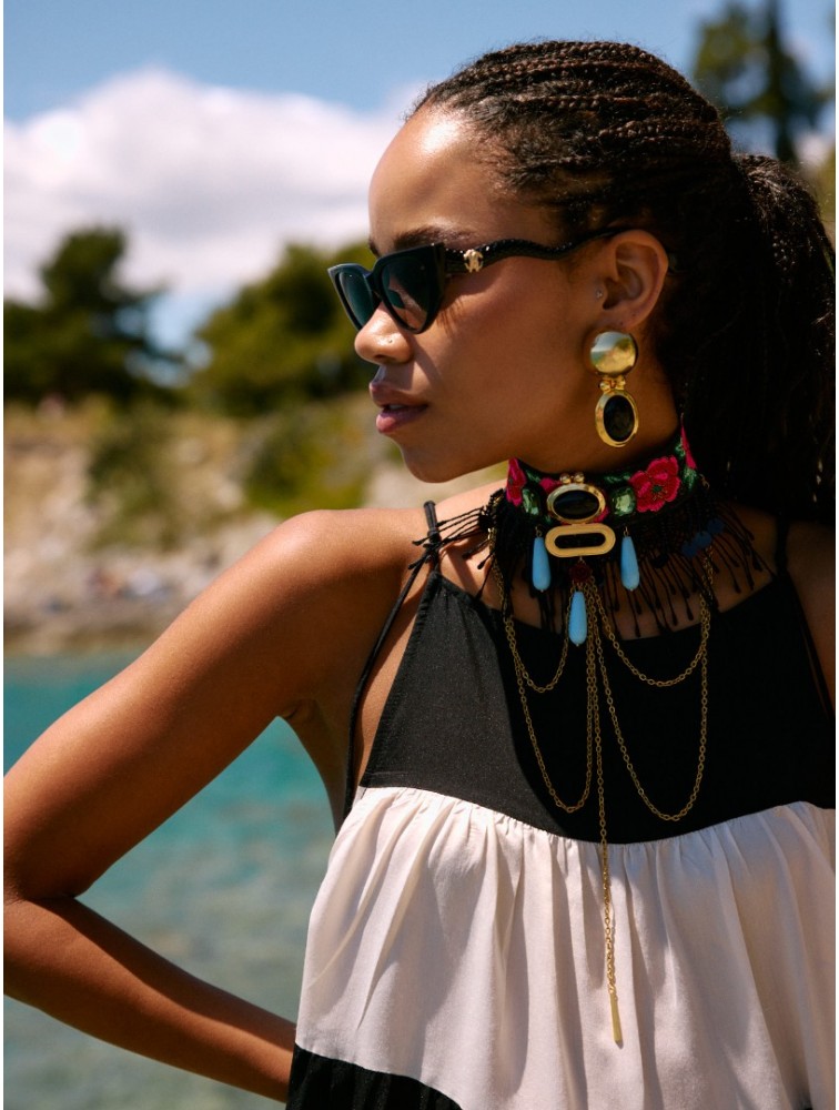 KALEIDO Sombra Earrings Επιχρυσωμένα Σκουλαρίκια από Ορείχαλκο