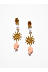 KALEIDO Tahiti Earrings Επιχρυσωμένα Σκουλαρίκια από Ανοξείδωτο Ατσάλι