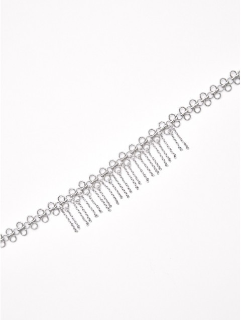 KALEIDO Urban Link Choker Επάργυρο Κολιέ από Ανοξείδωτο Ατσάλι