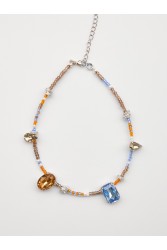 KALEIDO Vitro Necklace Πολύχρωμο Κολιέ από Χάντρες
