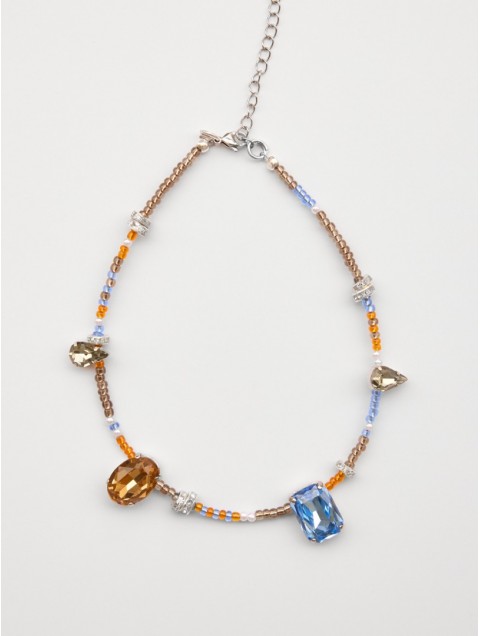KALEIDO Vitro Necklace Πολύχρωμο Κολιέ από Χάντρες