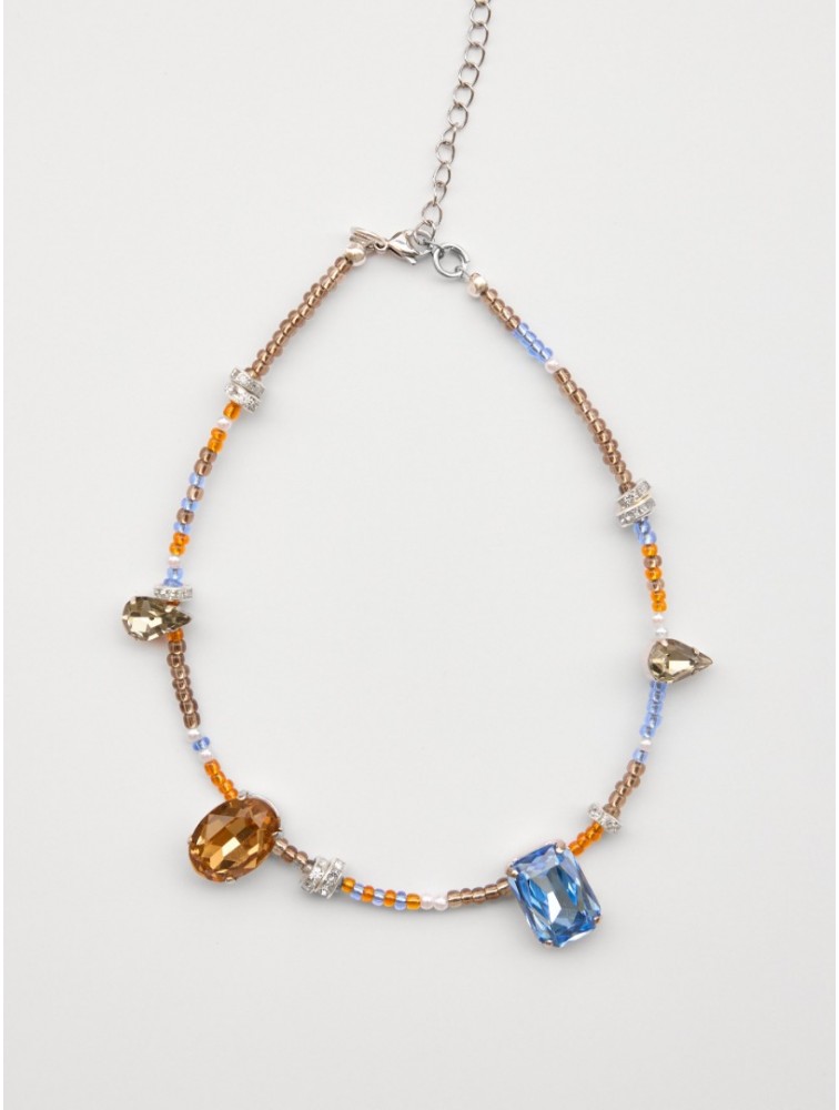 KALEIDO Vitro Necklace Πολύχρωμο Κολιέ από Χάντρες