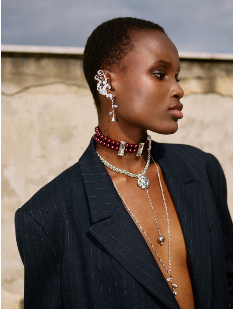 KALEIDO Calla Lilly Earrings Επάργυρα Σκουλαρίκια από Ορείχαλκο