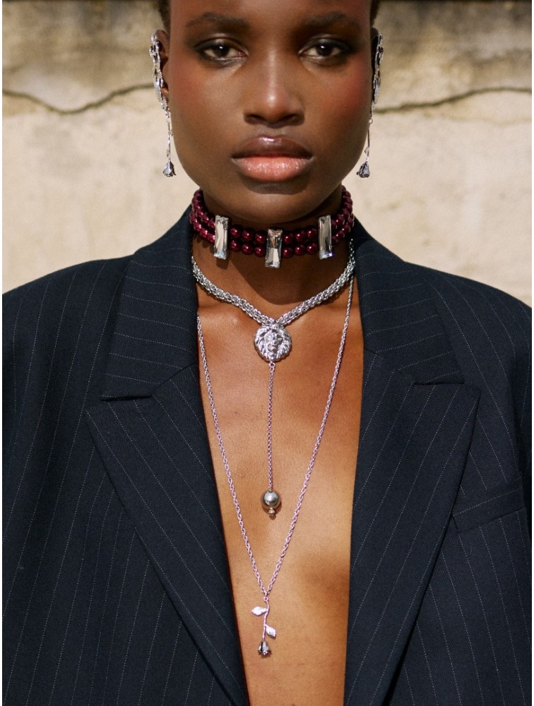 KALEIDO Jolene Necklace Επάργυρο Κολιέ από Ανοξείδωτο Ατσάλι