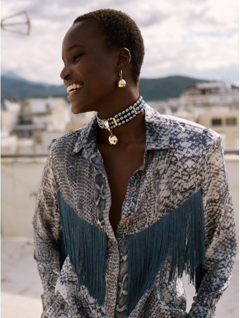 KALEIDO Atria Necklace Επιχρυσωμένο Κολιέ από Ορείχαλκο