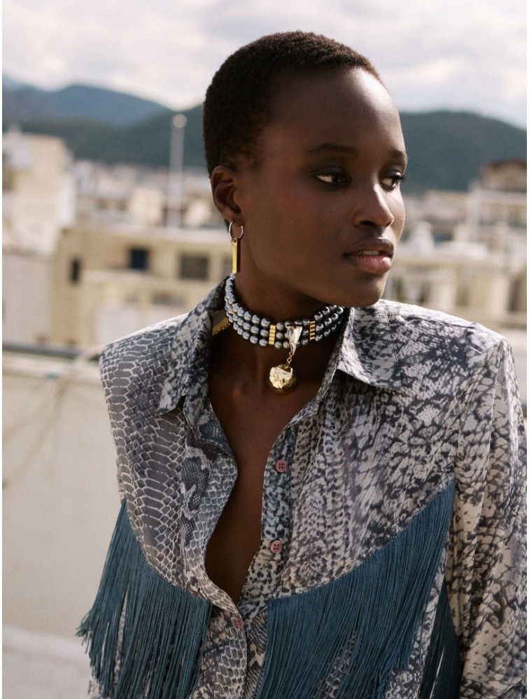 KALEIDO Atria Necklace Επιχρυσωμένο Κολιέ από Ορείχαλκο