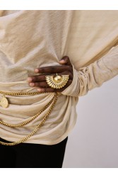 KALEIDO Selini Ring Δαχτυλίδι από Επιχρυσωμένο Ορείχαλκο