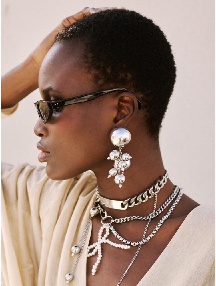 KALEIDO Galactica Earrings Ασημένια Σκουλαρίκια από Ορείχαλκο