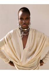 KALEIDO Checkmate Choker Necklace Επάργυρο Κολιέ από Ανοξείδωτο Ατσάλι