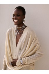 KALEIDO Checkmate Choker Necklace Επάργυρο Κολιέ από Ανοξείδωτο Ατσάλι