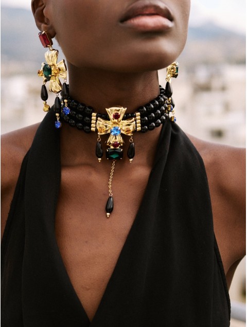 KALEIDO Cecilia Necklace Επιχρυσωμένο Κολιέ από Ορείχαλκο