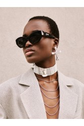 KALEIDO Callisto Choker Silver Επάργυρο Κολιέ από Ορείχαλκο και Πέρλες