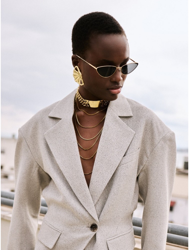 KALEIDO Blaze Necklace Επιχρυσωμένο Κολιέ από Ανοξείδωτο Ατσάλι