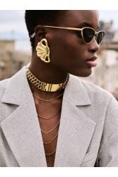 KALEIDO Cassiope Earrings Επιχρυσωμένα Σκουλαρίκια από Ορείχαλκο