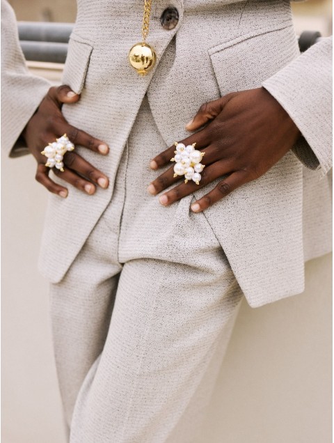 KALEIDO Nimbus Ring Δαχτυλίδι από Επιχρυσωμένο Ορείχαλκο