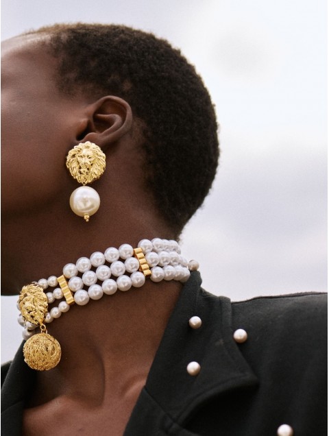 KALEIDO Izar Earrings Επιχρυσωμένο Κολιέ από Ορείχαλκο