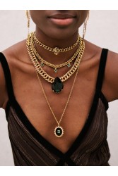 KALEIDO Liz Necklace Επιχρυσωμένο Κολιέ από Ανοξείδωτο Ατσάλι