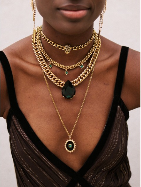 KALEIDO Liz Necklace Επιχρυσωμένο Κολιέ από Ανοξείδωτο Ατσάλι