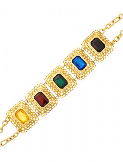 KALEIDO KIRES Necklace Χρυσό Κολιέ