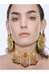 KALEIDO NOA Earrings Σκουλαρίκια από ορείχαλκο επιχρυσωμένο 24 καρατίων