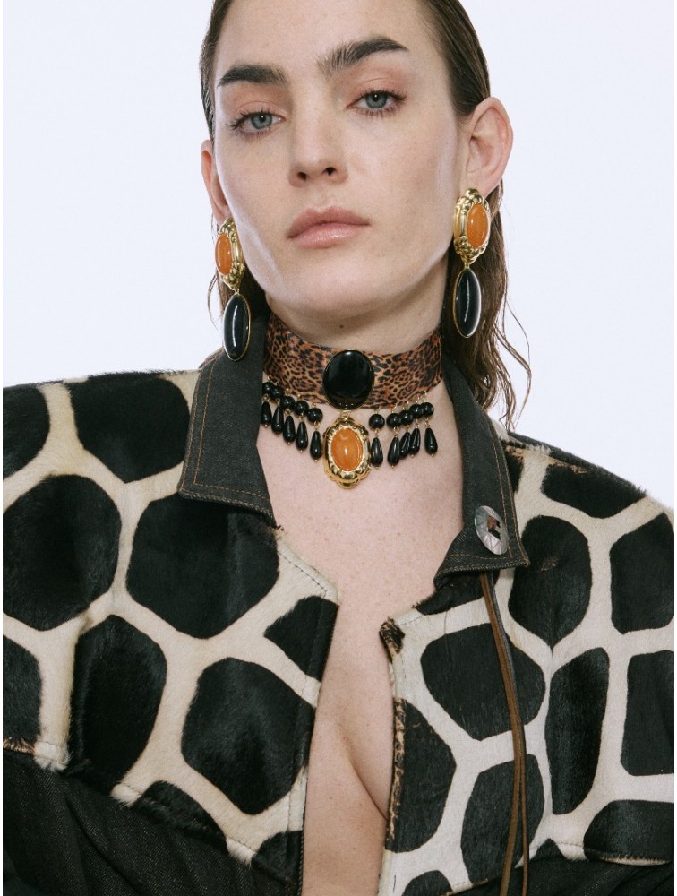 KALEIDO PATRIZIA Earrings Σκουλαρίκια από ορείχαλκο επιχρυσωμένο 24 καρατίων
