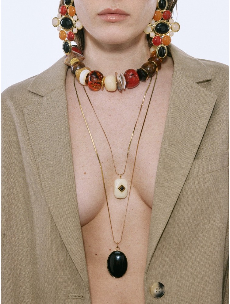 KALEIDO NAOMI Necklace Πολύχρωμο κολιέ με χάντρες