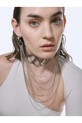 KALEIDO ECHO CHOKER Silver Ασημένιο Τσόκερ από Επάργυρο σφυρηλατημένο ορείχαλκο