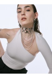 KALEIDO ECHO CHOKER Silver Ασημένιο Τσόκερ από Επάργυρο σφυρηλατημένο ορείχαλκο