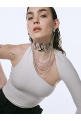 KALEIDO ECHO CHOKER Silver Ασημένιο Τσόκερ από Επάργυρο σφυρηλατημένο ορείχαλκο