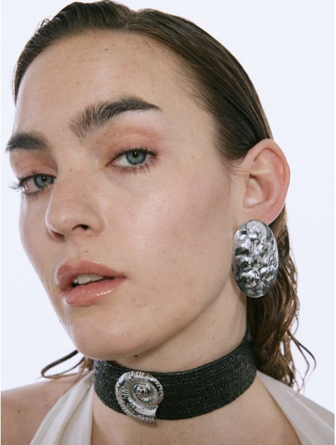 KALEIDO DAPHNE Earrings Silver plated brass 