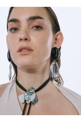 KALEIDO NOIRE Earrings Σκουλαρίκια από ορείχαλκο επαργυρωμένα