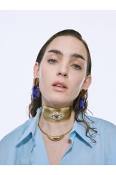 KALEIDO PRISCILLA Earrings Σκουλαρίκια από ορείχαλκο επιχρυσωμένο 24 καρατίων