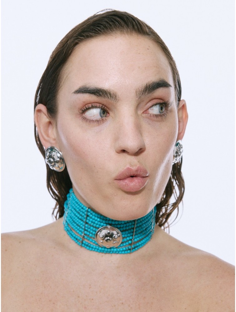 KALEIDO NEFELI Earrings Σκουλαρίκια από ορείχαλκο επαργυρωμένα