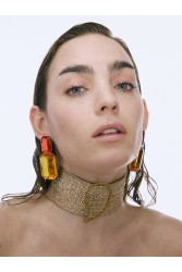KALEIDO ALORA Earrings Σκουλαρίκια από ορείχαλκο επιχρυσωμένο 24 καρατίων