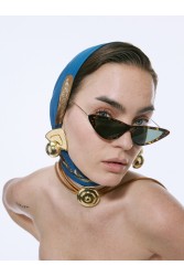 KALEIDO IVY Earrings Gold Σκουλαρίκια από ορείχαλκο επιχρυσωμένο 24 καρατίων